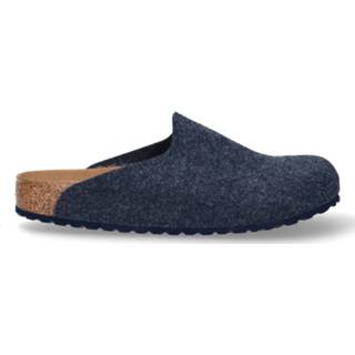 👉 Vrouwen blauw Birkenstock Amsterdam navy felt vegan regular 4061417198410