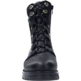 👉 Veterboots textiel kunststof laag active leer zwart Gabor Veterboot 4064032526361