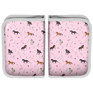 👉 Etui polyester roze Animal Pictures Gevuld Paardjes - 19.5 X 13.5 Cm 22 St. 5903162101200