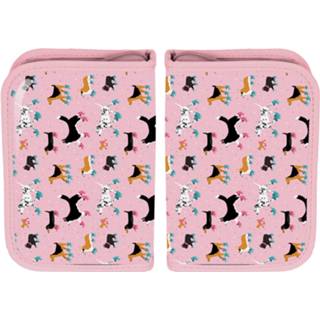 👉 Etui polyester roze Animal Pictures Gevuld Dogs - 19.5 X 13.5 Cm 22 St. 5903162100739