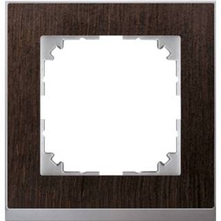 👉 Afdekraam wenge 1-voudig wenge/alu merten m-pure meg4010 4042811180836