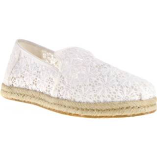 👉 Linnen damesschoenen vrouwen wit TOMS Dames slip-ons 2000001322383 2000001322376