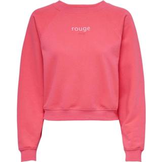 👉 Rouge rood kant m vrouwen roze Only Bella life l/s batwing o-neck swt red/rou 5715107053655