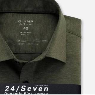👉 Overhemd groen male donkergroen Olymp 200864 47 green level 5 -