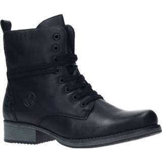 👉 Veterboots vrouwen zwart leer Rieker Veterboot 4060596620903
