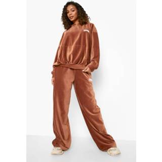 👉 Corduroy Wide Leg Joggingbroek, Camel