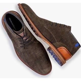 👉 Veterboots rubber male groen Floris van Bommel veterboot