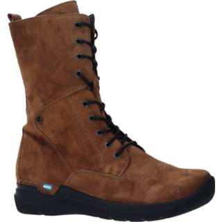 👉 Veterboots bruin vrouwen leer Wolky Zigzag veterboot 8719205462521