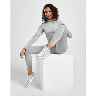 👉 Grijs wit XS vrouwen Nike Sportswear Essential 7/8-legging met halfhoge taille voor dames - Dark Grey Heather/White 194502822120