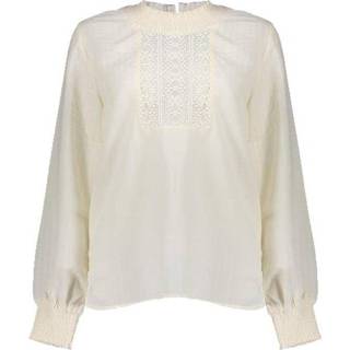 👉 Blous polyester l vrouwen ecru Geisha Blouse embroidery 8719937768960