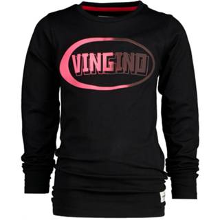 👉 Shirt zwart male katoen Vingino T-shirt jydro 8719901935930