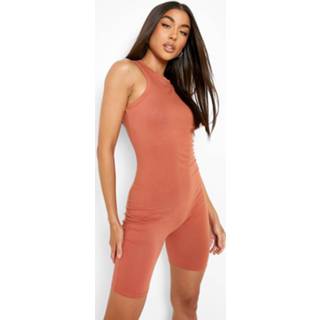 👉 Mouwloze Unitard, Rust