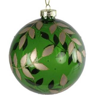👉 Kerstbal glas goud Countryfield Wasco 12 cm 8718317844379