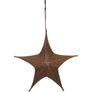 👉 Kerst hanger ster textiel brons Countryfield kersthanger Maria 65 cm 8718317841125