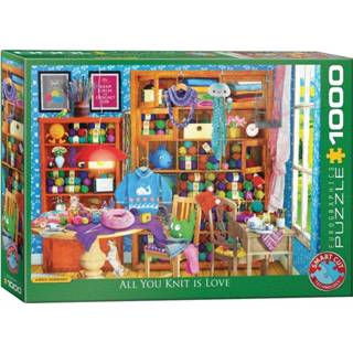 👉 Puzzel legpuzzels All you Knit is Love (1000 stukjes) 628136654050