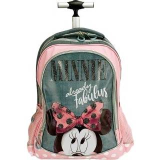 👉 Polyester roze Nie Mouse kinderen junior Disney trolleyrugzak Minnie 27 liter 5204549135536