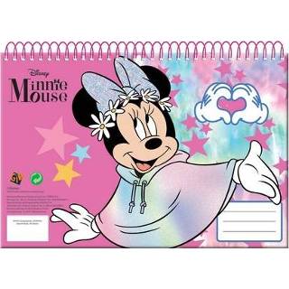 👉 Notitie boek papier geen sluiting kinderen meisjes taal personage a4 roze Disney notitieboek Minnie Mouse ringband 30 vellen 5204549139176