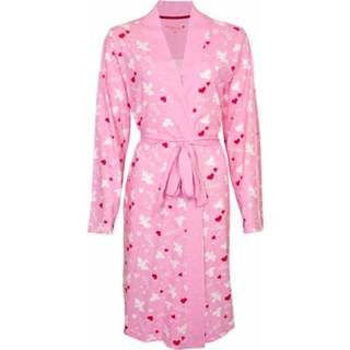 👉 Roze hartjes kimono dun katoen-s