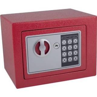 👉 Kluis rood pavo mini 230 x 170 mm elektronisch 8717448005611