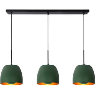 👉 Lucide NOLAN Hanglamp-Groen-3xE27-40W-Metaal 5411212302908