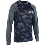 👉 ION - Tee Scrub L/S - Fietsshirt maat 56 - XXL, zwart/grijs/blauw
