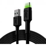 👉 Donkergroen zwart Green Cell KABGC13 USB-kabel 2 m USB 2.0 A C 5903317229780