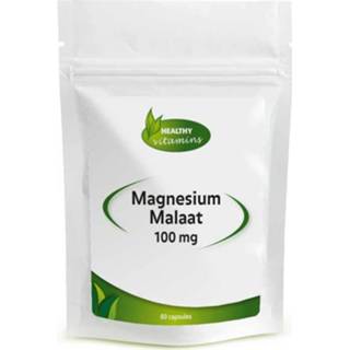 👉 Magnesium malaat - 100 mg 60 capsules | Vitaminesperpost.nl 8719128934693