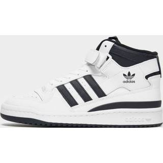 👉 Schoenen cloud white male mannen zwart wit Adidas Originals Forum Mid - / Core Black Heren 4064037292681