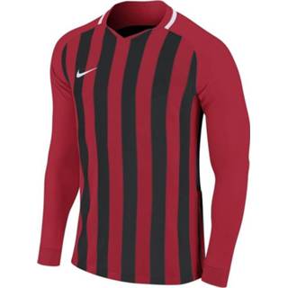 👉 Nike Stripe Division III Voetbalshirt Lange Mouwen University Red Kids