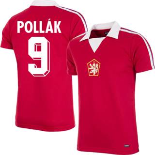 👉 Voetbalshirt rood unisex copa XL nederland voetbalshirts volwassen tsjechoslowakije Tsjecho-Slowakije Retro EK 1976 + Pollak 9 -