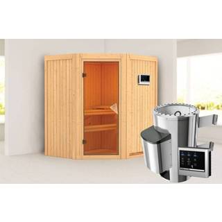 👉 Kachel Karibu | Sauna Tonja Bronzeglas 3,6 kW Externe Bediening 4010090713045