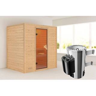 👉 Kachel Karibu | Sauna Ronja Bronzeglas 3,6 kW Geïntegreerde Bediening 4010090599656