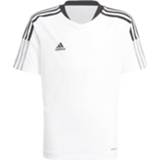 Trainingsshirt wit zwart shirts kinderen Adidas Tiro 21 Kids