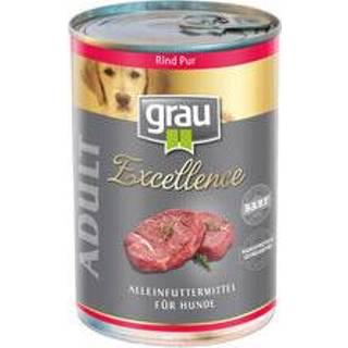 👉 Hondenvoer blik Grau Excellence Adult Puur - Rund 24 x 400 g 4027671075232