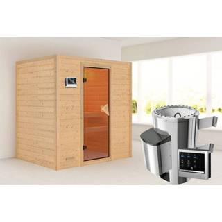 👉 Kachel Karibu | Sauna Ronja Bronzeglas 3,6 kW Externe Bediening 4010090599663