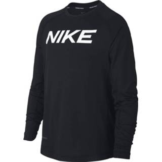 👉 Nike Pro Trainingsshirt Lange Mouwen Kids Zwart Wit