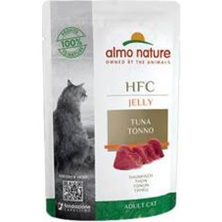 👉 Kattenvoer jelly Almo Nature HFC - Maaltijdzakje Tonijn 24 x 55g