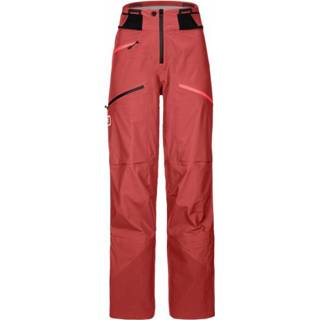 👉 Ortovox - Women's 3L Deep Shell Pants - Skibroek maat XL, rood/roze