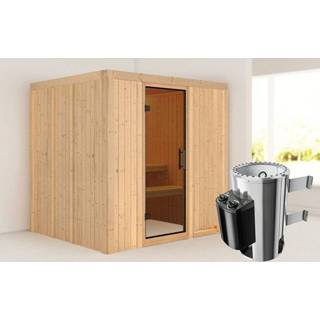 👉 Kachel Karibu | Sauna Daria Antracietglas 3,6 kW Geïntegreerde Bediening 4010090859347