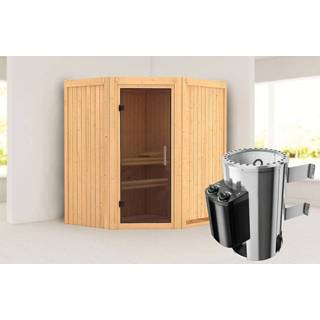 👉 Kachel Karibu | Sauna Tonja Antracietglas 3,6 kW Geïntegreerde Bediening 4010090858517