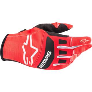 👉 Glove rood zwart l active Alpinestars Techstar Gloves Bright Red Black 8059175881442
