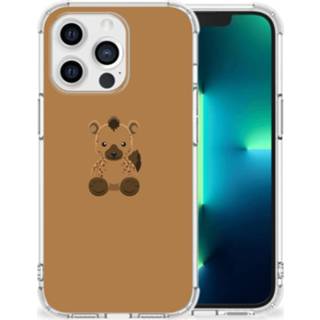 👉 Bumper hoesje baby's Apple iPhone 13 Pro Stevig Baby Hyena 8720632207760