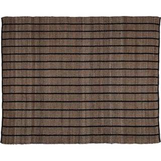 👉 Vloerkleed zwart active Basil jute gestreept naturel/zwart 170x240cm 8714713149575