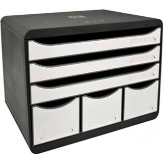 👉 Ladenblok zwart wit Exacompta Storebox Maxi, zwart/wit 9002493424401