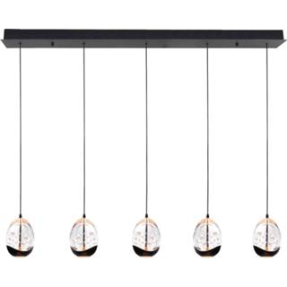 👉 Hanglamp zwart metaal rechthoek design LED gentegreerd binnen a+ Highlight Clear Egg balk 5L 105 cm - 8718379042904