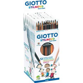 👉 Kleurpotlood stuks true kleurpotloden Giotto Stilnovo Skin Tones kleurpotloden, ophangbaar kartonnen etui met 12 potloden 8000825012389