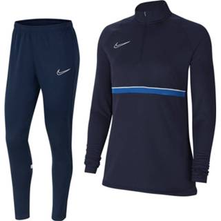 👉 Trainingspak blauw trainingspakken vrouwen Nike Academy 21 Drill Donkerblauw