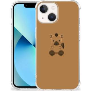 👉 Bumper hoesje baby's IPhone 13 mini Stevig Baby Hyena 8720632392725