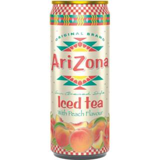 👉 IJsthee blik stuks drank Arizona Peach Iced Tea, van 33 cl, pak 12 613008743482