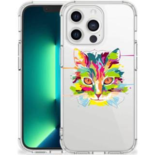 👉 Bumper hoesje IPhone 13 Pro Max Stevig Cat Color 8720632535702